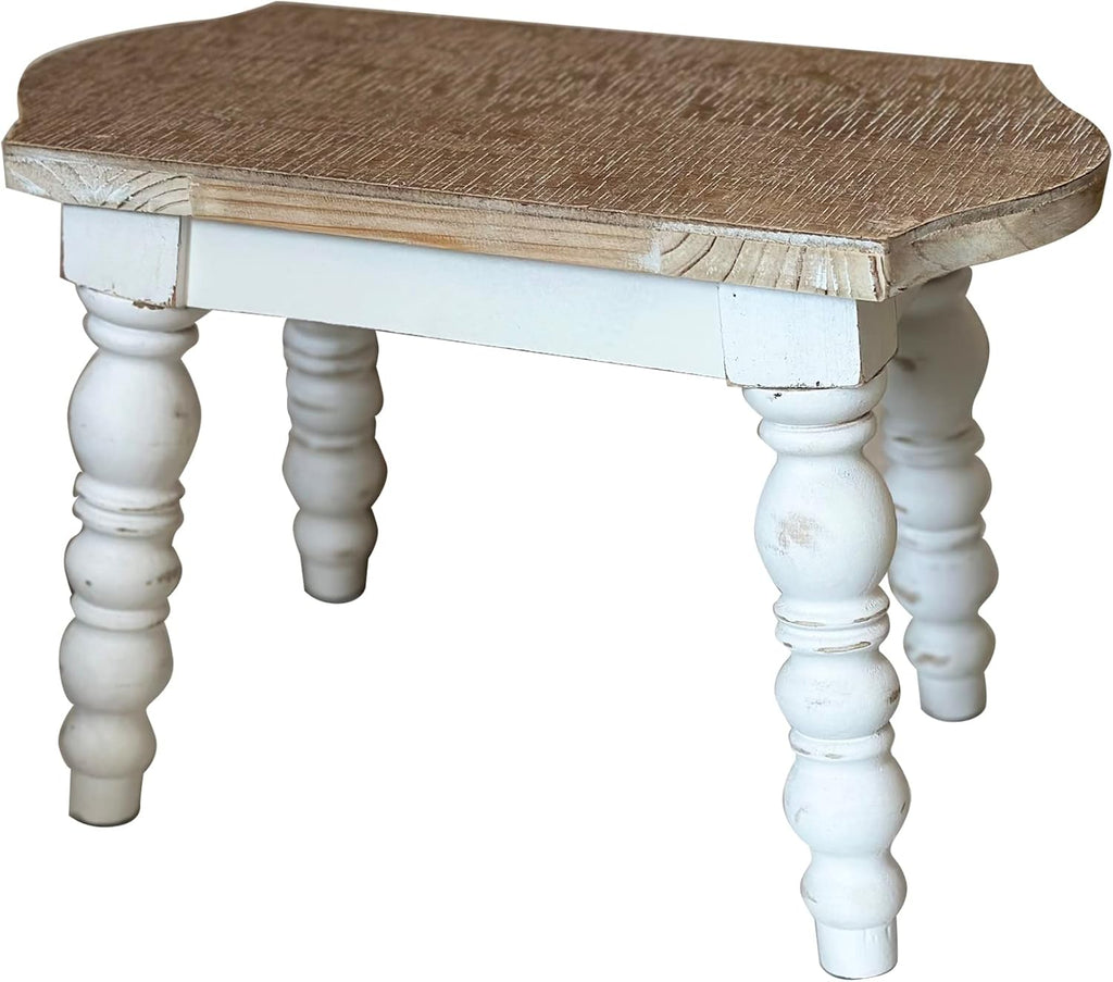 Cozy Farmhouse | Solid Wood Step Stool & Versatile Plant Stand