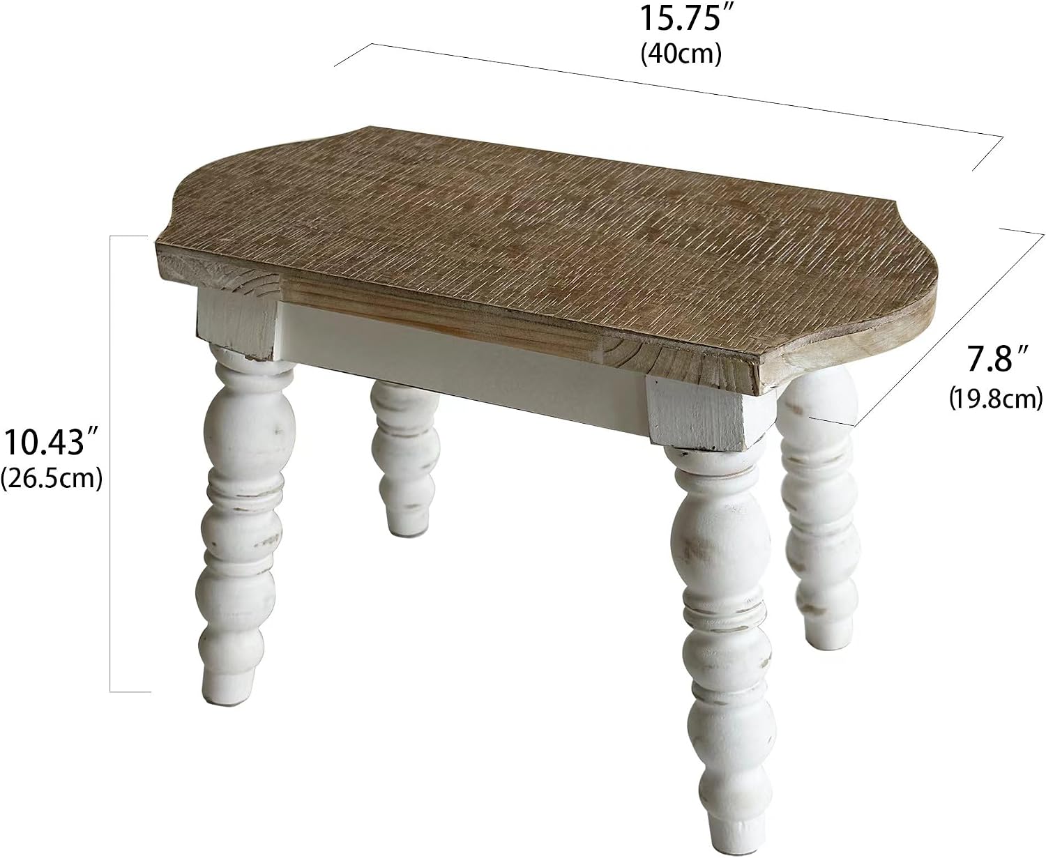 Cozy Farmhouse | Solid Wood Step Stool & Versatile Plant Stand
