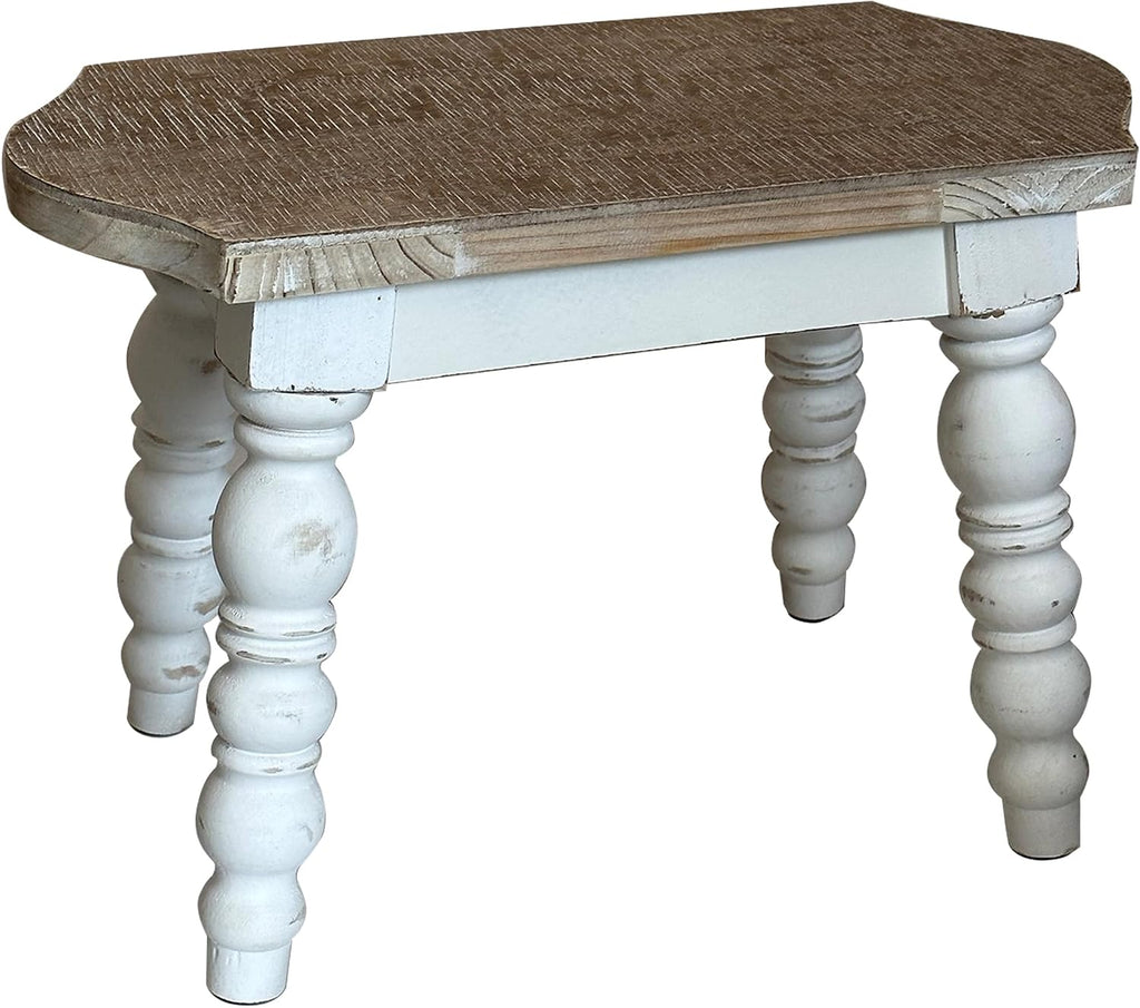Cozy Farmhouse | Solid Wood Step Stool & Versatile Plant Stand