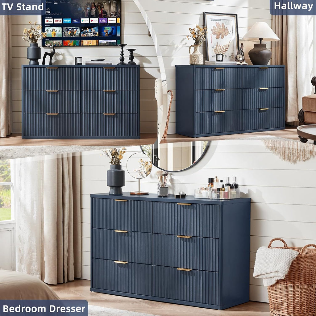 Modern Comfort | LED Nightstand with Charging Station & Storage