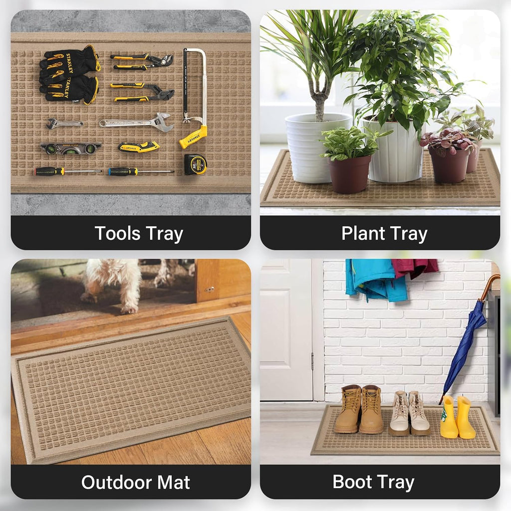 Clean Entryway | Waterproof Non-Slip Boot Tray for Shoes & Muddy Footwear